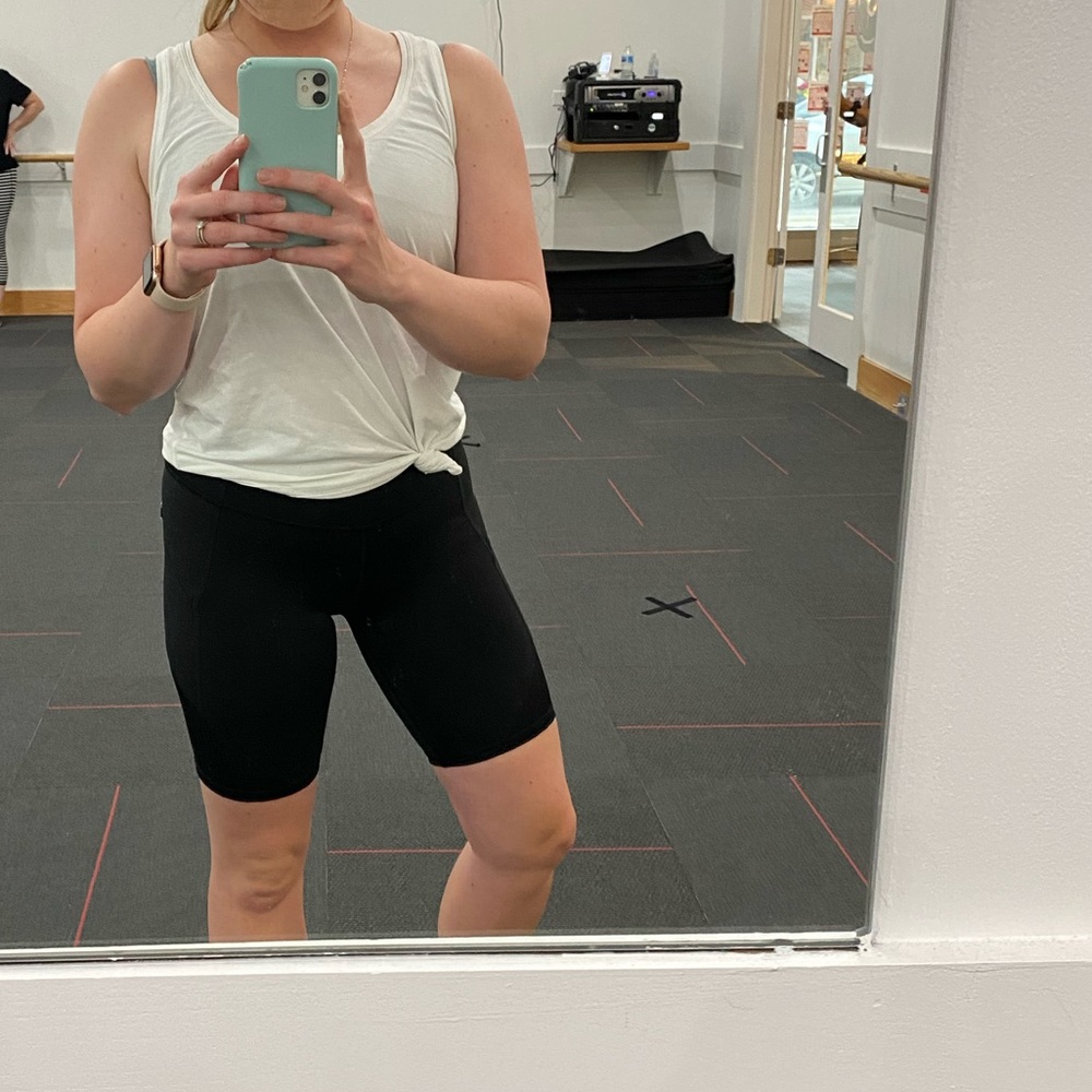 Athleta Black Biker Shorts XS